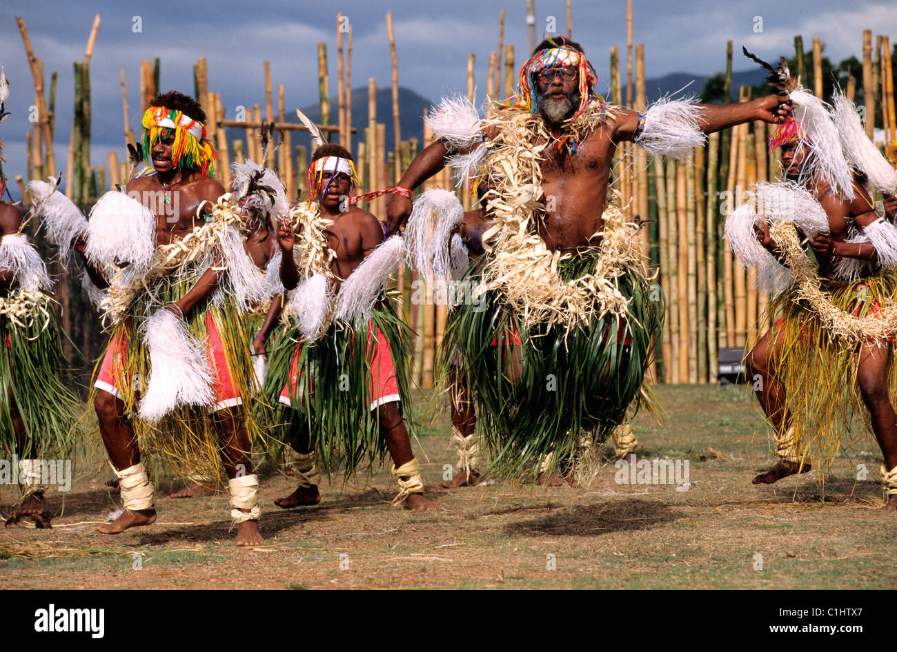 Frankreich Neu Kaledonien traditionellen Tanz 