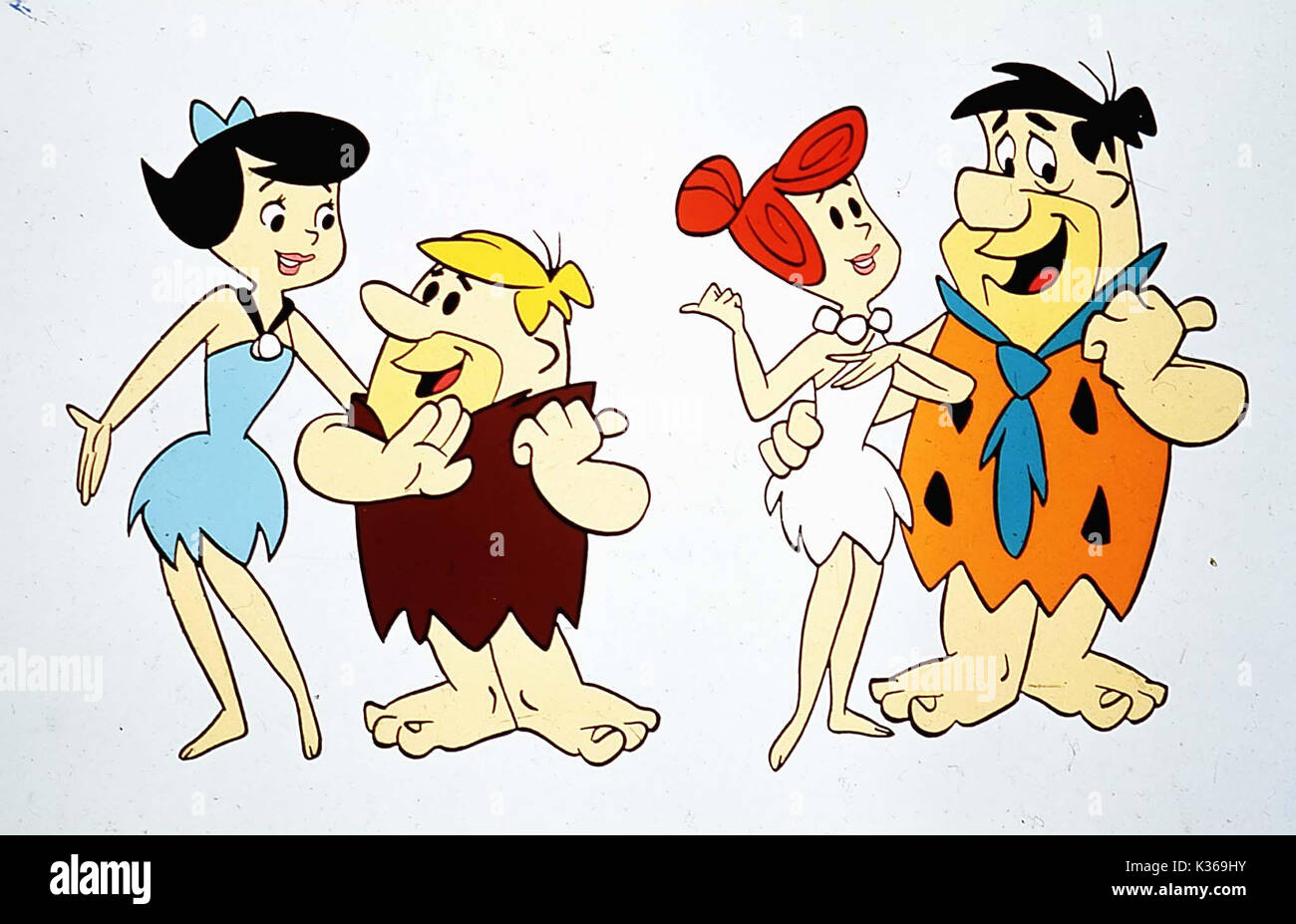 Die Flintstones Betty Rubble Barney Rubble Wilma Flintstone Fred Flintstone Stockfotografie